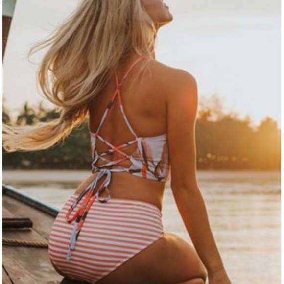 Sexy Dnace Tankini Set Swimsuit - Picture 2 of 7